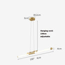 GobekUsa Dimmable LED Acryl Chandelier Lighting Luminaire for Dinning Room