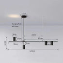 GobekUsa Black Chandelier Pendant Lights for Dining Table, Kitchen, Living Room