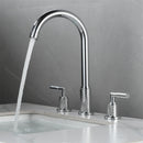 GobekUsa Black Brass Basin Faucet with Waterfall Effect and 3-Hole Design