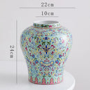 GobekUsa Blue White Porcelain Flower Vase: Elegant Ceramic Home Decor & Storage Solution