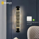 GobekUsa Crystal LED Wall Sconce: Luxury Gold Light Fixture for Home Decor