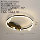 GobekUsa Gold LED Ceiling Lights Remote Control Dimmable Living Room Kitchen Lighting