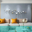 GobekUsa Gold Ball Wall Hanging Ornaments Spherical Crafts Room Decor Display Pendants