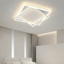 GobekUsa Geometric Square LED Ceiling Light with Remote Control for Study Living Room Bedroom