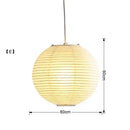 GobekUsa Japanese Wabi Sabi Pendant Light LED E27 Noguchi Akari Rice Paper Ceiling Hanging