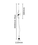 GobekUsa Adjustable LED Chandelier for Modern Living Room and Bedroom Decor