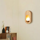 GobekUsa LED Wooden Wall Lamp for Bedroom Living Room Study Aisle Home Lighting
