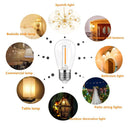 GobekUsa Dimmable LED Filament Bulb Warm White 2700K Shatterproof Waterproof IP44
