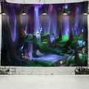 GobekUsa Dinosaur Age Tapestry Wall Hanging Abstract Art Animal Psychedelic Mystery Tapiz