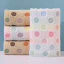 GobekUsa Dot Face Towel Set - 100% Cotton, 35*75, Cute and High Quality