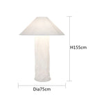 GobekUsa Japanese Paper Floor Lamp: Nordic Design Wabi Sabi LED Table Lamp for Bedroom, Living Room