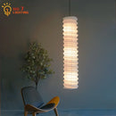 GobekUsa Akari Noguchi Pendant Lights: Retro White Rice Paper Hanging Lamp for Home Décor.