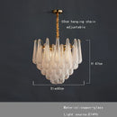 GobekUsa Elegant Glass Chandelier Lighting for Home Dining Room Decor