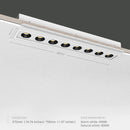 GobekUsa 15W/24W LED Grille Downlight: Anti-glare Embedded Spot Light for Office Home Shop Decor