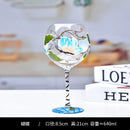 GobekUsa Crystal Hand-Painted Floral Wine Goblet - Chinese Antique Red Wine Glass