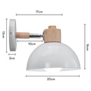 GobekUsa Industrial LED Wall Sconce Iron Bedside Lamp Retro Loft Indoor Lighting