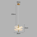 GobekUsa Lotus Leaf Pendant Light, LED Chandelier for Restaurant and Bedroom