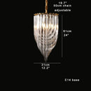 GobekUsa Crystal Glass Pendant Lights, Dimmable Modern Lighting