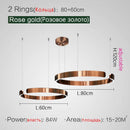GobekUsa LED Ring Chandelier for Home Decor - Modern Nordic Style Lighting