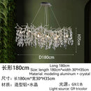GobekUsa Golden Crystal Tree Ceiling Chandelier, Luxury Aluminum Art Fixture