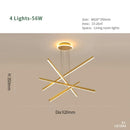 GobekUsa Luminous Ceiling Plate Chandelier: Modern Aluminum LED Light for Living Room Dining Table