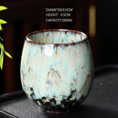 GobekUsa Chinese Kiln Ceramic Coffee Cup Set, 250ml, Elegant Kung Fu Teacup Pottery Handmade