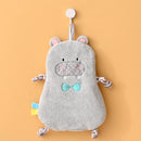 GobekUsa Cartoon Animal Bathing Hand Towel for Kids - Soft, Absorbent Coral Velvet