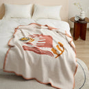 GobekUsa Kawaii Crocodile Pattern Throw Blanket