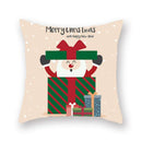GobekUsa Christmas Santa Elk Pillowcase 45x45cm for Sofa Chair Decor