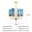 GobekUsa American Lustre Glass Chandelier LED Pendant Light Fixture