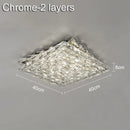 GobekUsa Crystal Ceiling Lamp: Modern Minimalist Indoor LED Lighting for Living Room, Dining & Bedroom