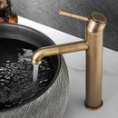 GobekUsa Bronze Basin Faucet: Hot & Cold Brass Sink Faucet, Rotating Mixer Tap