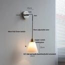 GobekUsa LED Glass Wall Light Fixture Bedroom Aisle Study Modern Adjustable Bedside Lamp