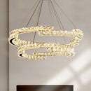 GobekUsa Crystal LED Pendant Lights Chrome Steel Modern Luxury Fixtures