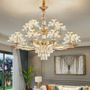 GobekUsa Crystal Chandelier Ceiling Pendant Light for Living, Dining, and Bedroom Home Lighting