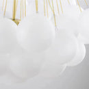 GobekUsa Frosted Glass Ball Pendant Lights for Modern Restaurant Chandelier
