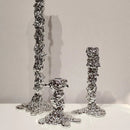 GobekUsa Golden Candlestick Holder Resin Plated Melt Shape for Wedding & Home Decor