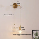 GobekUsa LED Wall Lights Bar Bedroom Study Clear Glass Bedside Lamp Modern Stair Light Fixtures