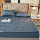 GobekUsa Cooling Latex Fitted Sheet Set: Soft 3-Layer Mattress Protector for Hot Sleepers