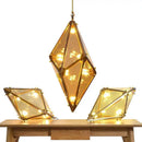 GobekUsa Diamond Glass LED Pendant Lights for Bar Restaurant Home Chandelier