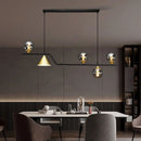 GobekUsa Linear Hanging Lamp Minimalist Chandelier Modern Nordic Dining Table Lantern