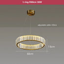 GobekUsa Crystal LED Chandelier: Modern Steel Pendant Lighting for Luxurious Foyer Decor