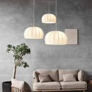GobekUsa Elegant Silk Pendant Light for Dining Living Bedroom