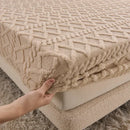 GobekUsa Cozy Tafu Fleece Queen Bed Sheet with Elastic Band