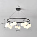 GobekUsa Glass Art Chandelier for Living Room, Children's Room, Bedroom, Dining Room