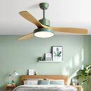 GobekUsa 42/52 Inch White Black 3 Blade Copper Motor Ceiling Fan Light Remote