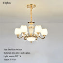 GobekUsa Jade Pendant Lamp: European Luxury for Living Room, Villa, Dining Room, Bedroom