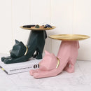 GobekUsa Geometric Cat Storage Figurines - Nordic Home Entrance Key Tray Decoration