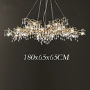 GobekUsa Gold Crystal Chandelier: Modern LED Luxury Lighting for Living Room Villa