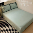 GobekUsa Cotton Embroidery Bedding Set with Lace for All Seasons